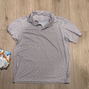 Rhoback Multicolor Patterned Polo